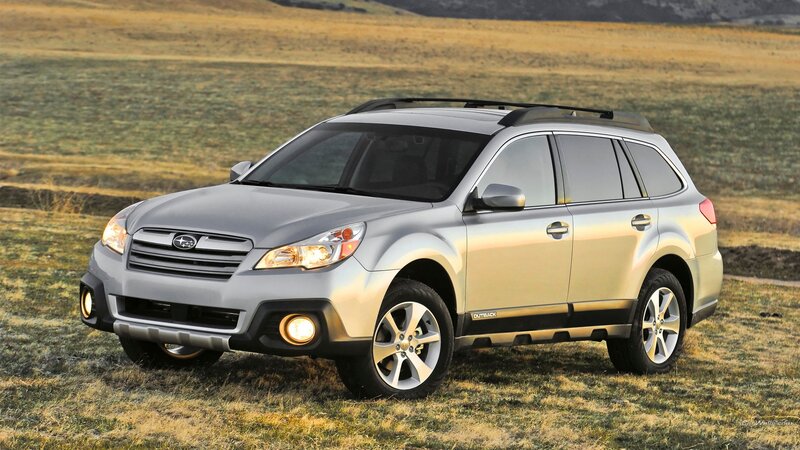 Silver Subaru Outback — Serene, Sunset