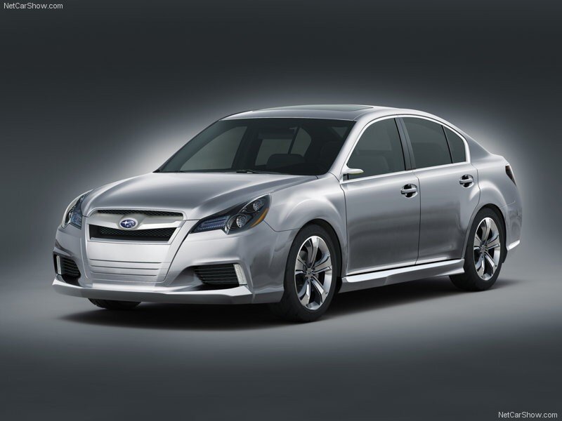 silver subaru sedan concept