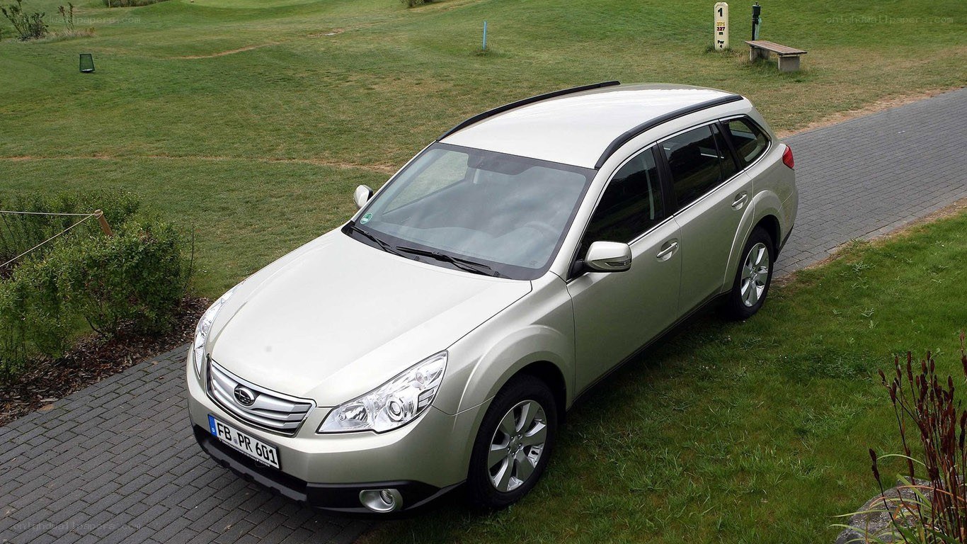 silver subaru station wagon