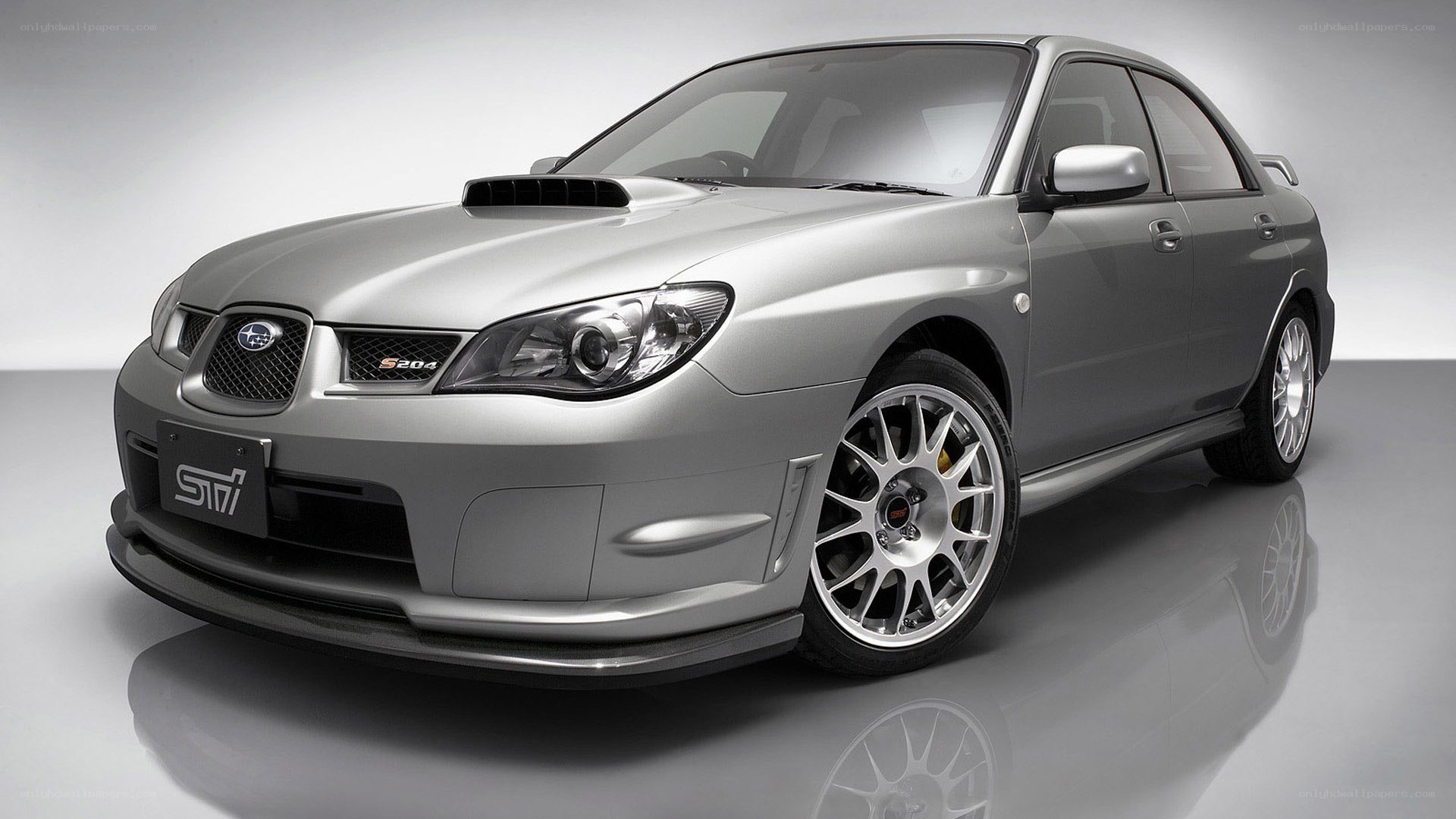 silver subaru sti sedan