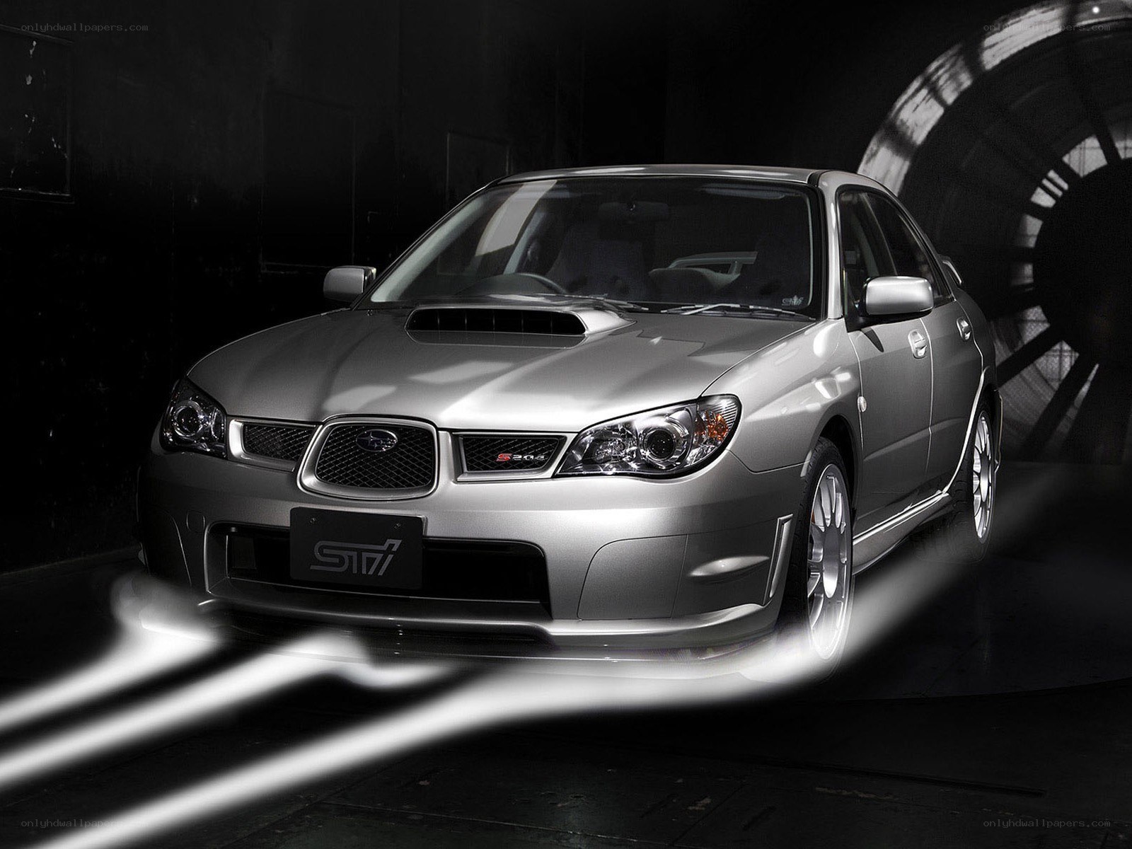 silver subaru sti sedan