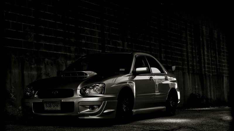 Silver Subaru Wrx — Black
