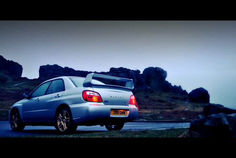 Silver Subaru Wrx — Blue