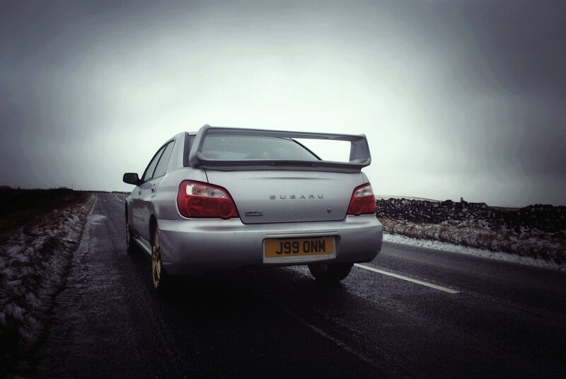 Silver Subaru Wrx — Gray, Dramatic