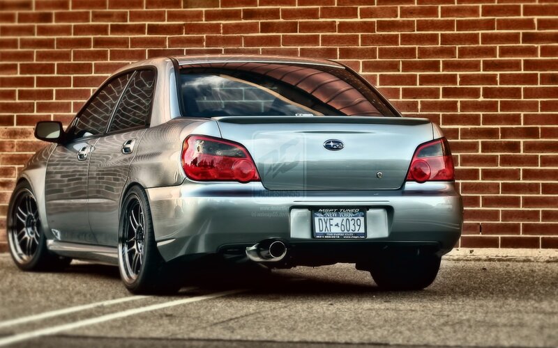silver subaru wrx parked