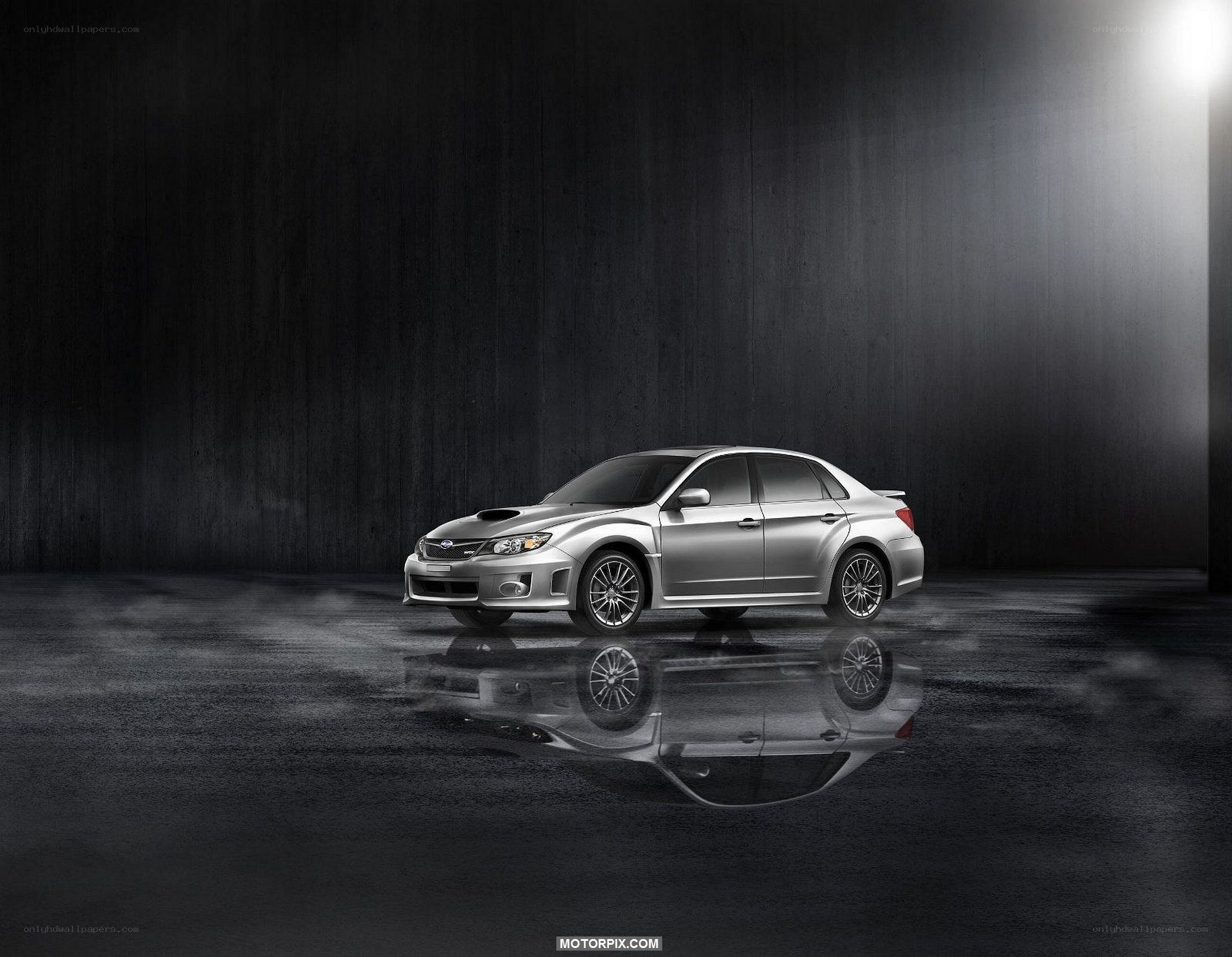 Silver Subaru WRX sedan