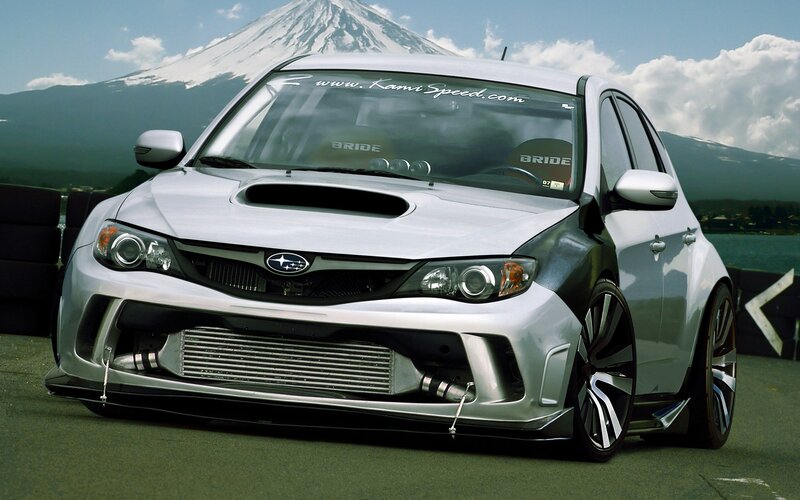 Silver Subaru Wrx Sti — Dramatic, Afternoon, Photograph