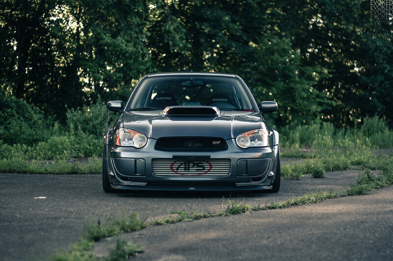 Silver Subaru Wrx Sti — Gray, Dramatic, Afternoon