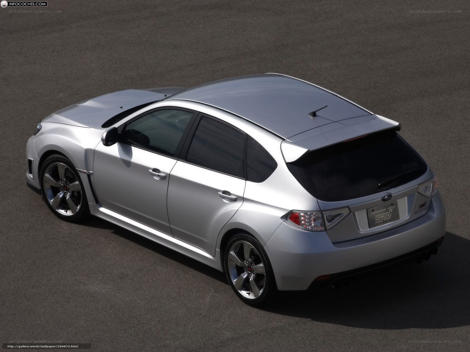 silver subaru wrx sti hatchback