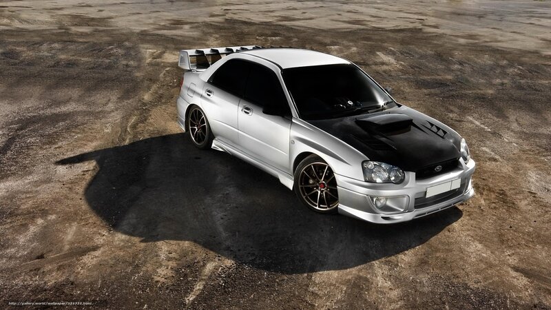 silver subaru wrx sti on dirt