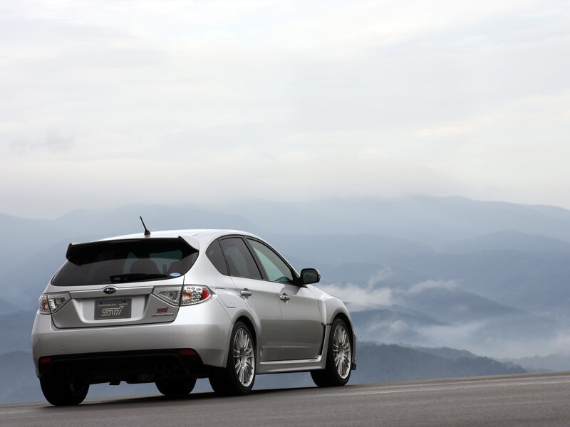 Silver Subaru Wrx Sti — Serene, Morning