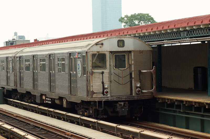 Silver Subway Train — Gray