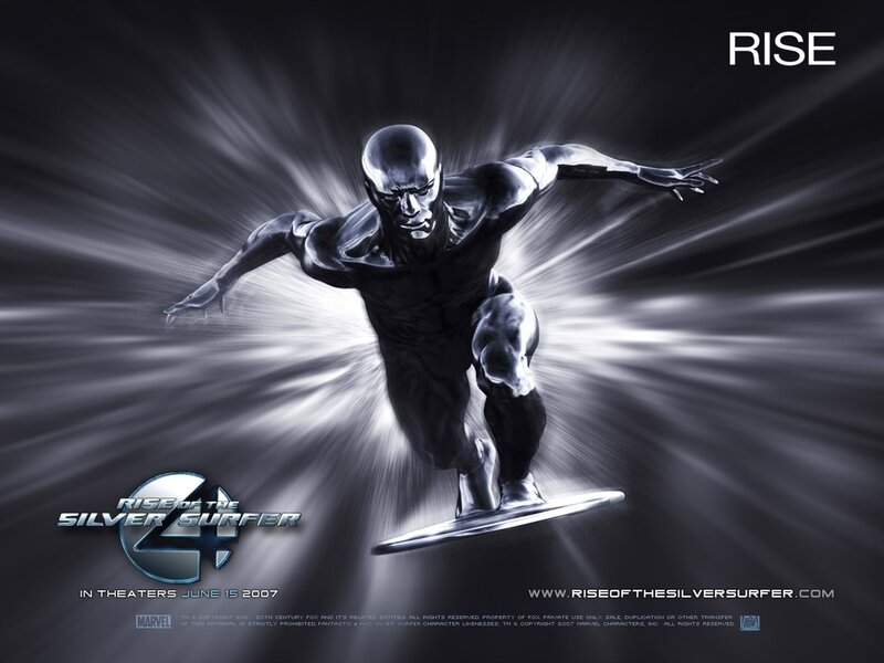 Silver-suited Superhero — Black, Dramatic