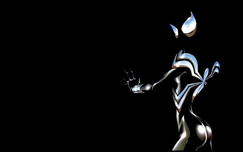 Silver-suited Superhero