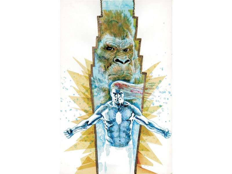 Silver Surfer and Gorilla Art