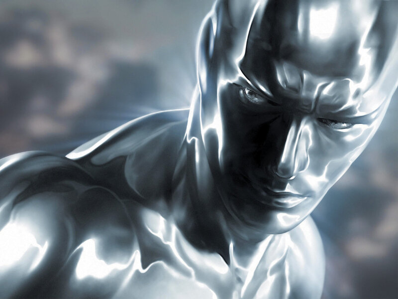 Silver Surfer character portrait