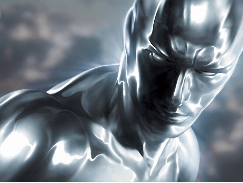 Silver Surfer character portrait