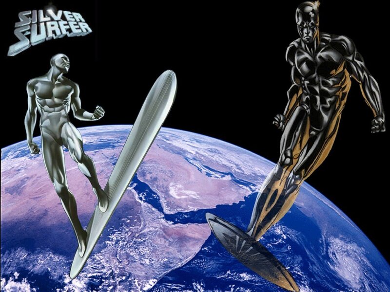 Silver Surfer characters in space