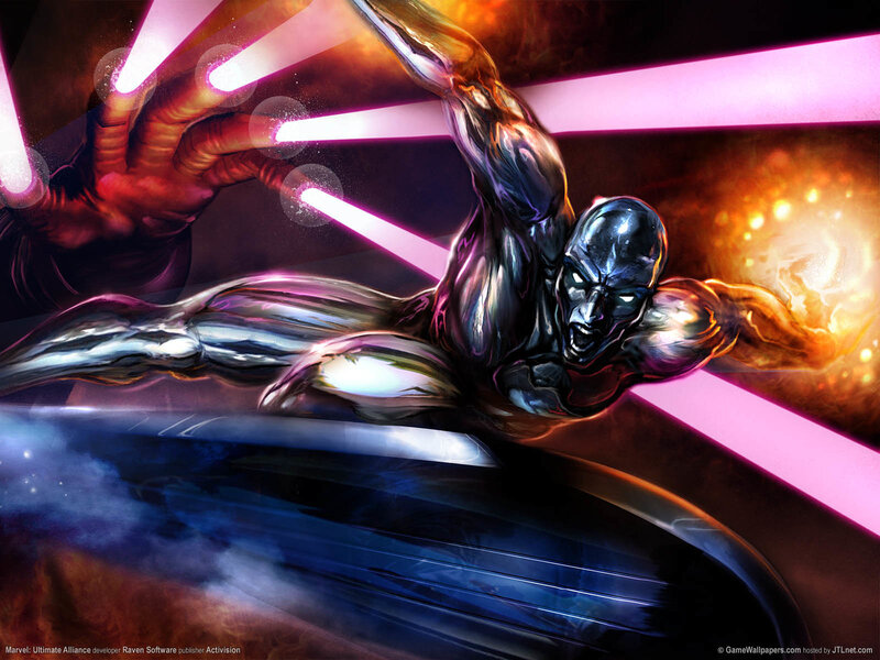 Silver Surfer in action
