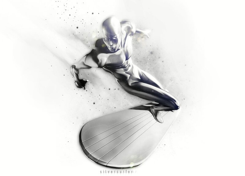 Silver Surfer in motion