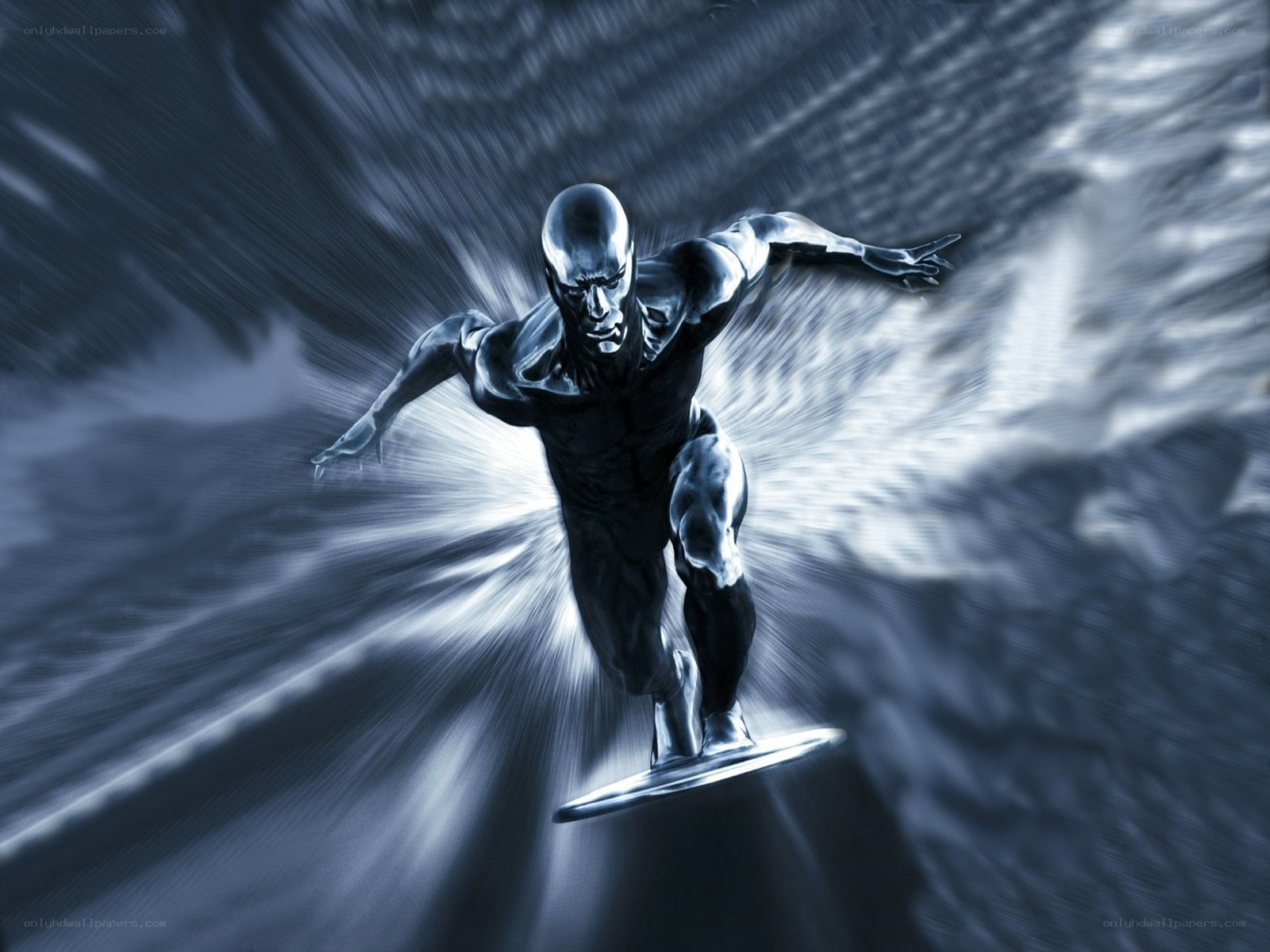 Silver Surfer in motion