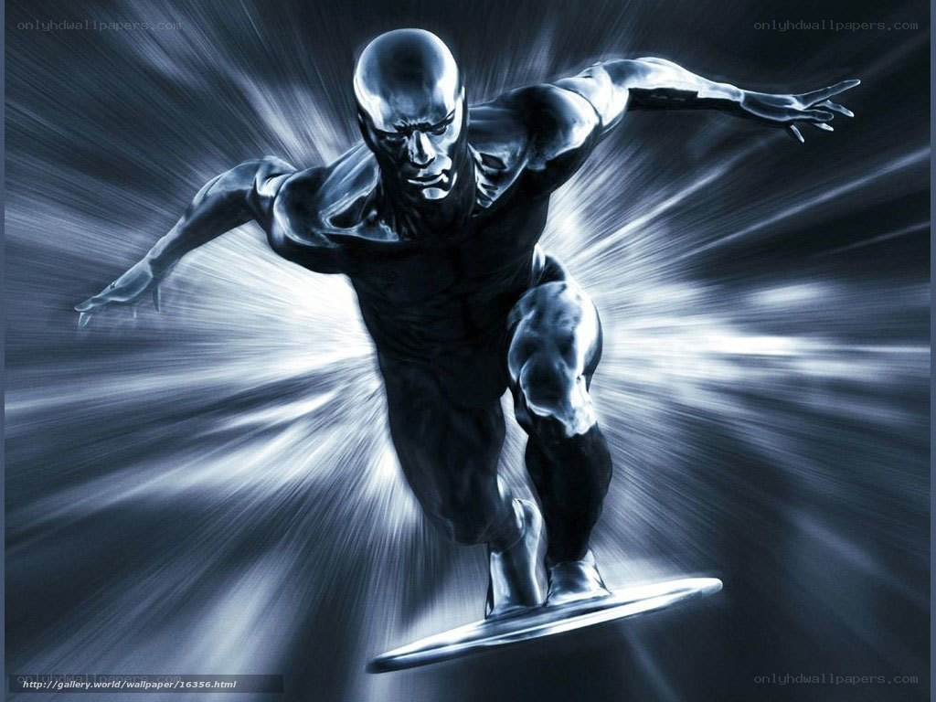 Silver Surfer in motion