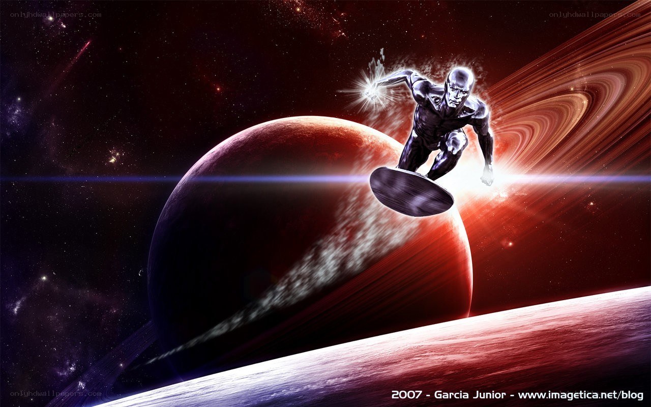 Silver Surfer in space