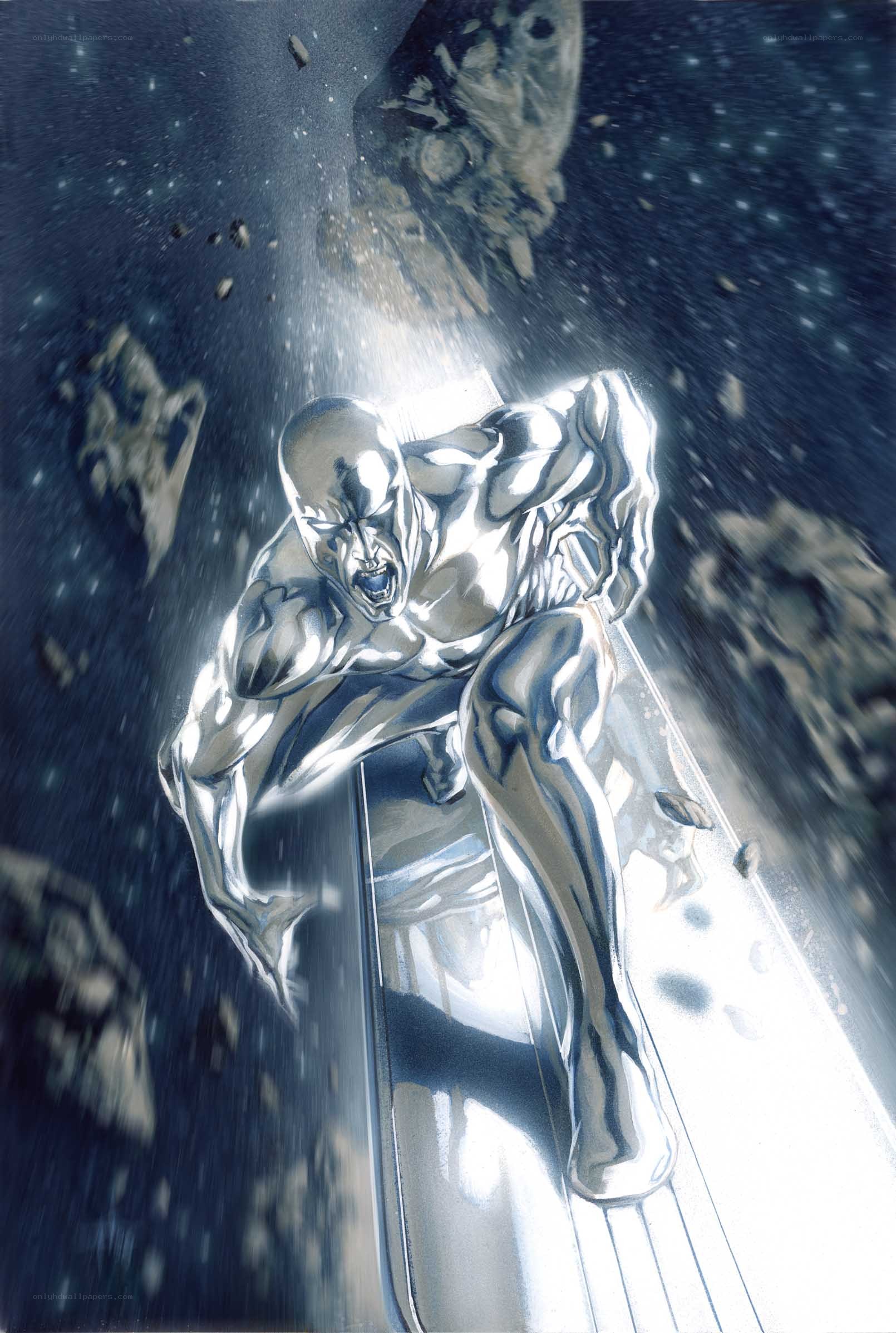 Silver Surfer in space