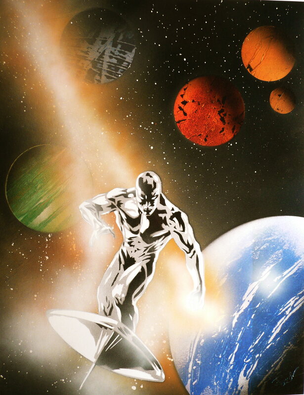 Silver Surfer in space
