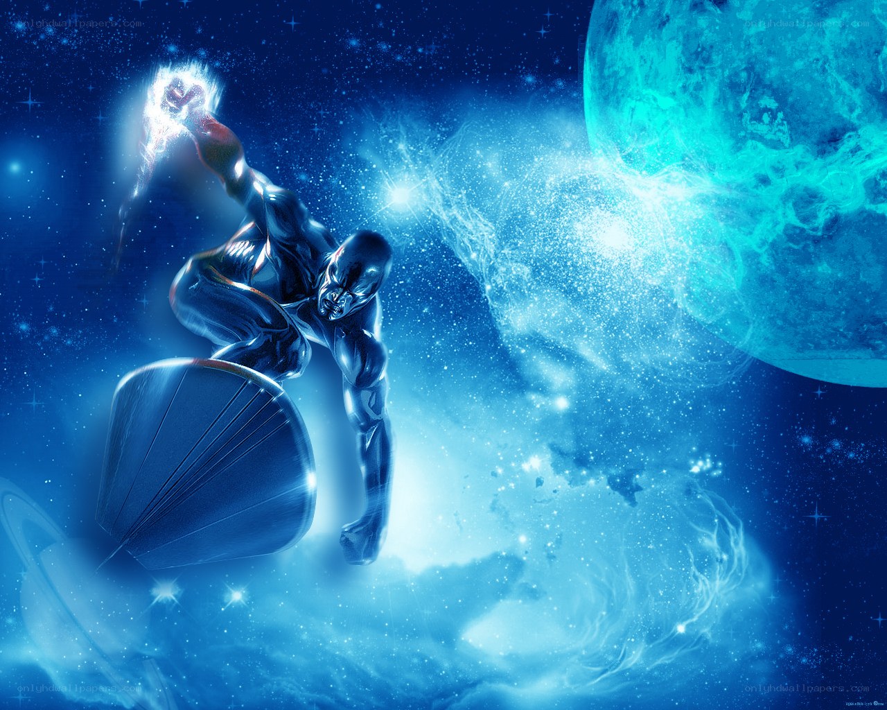 Silver Surfer in space