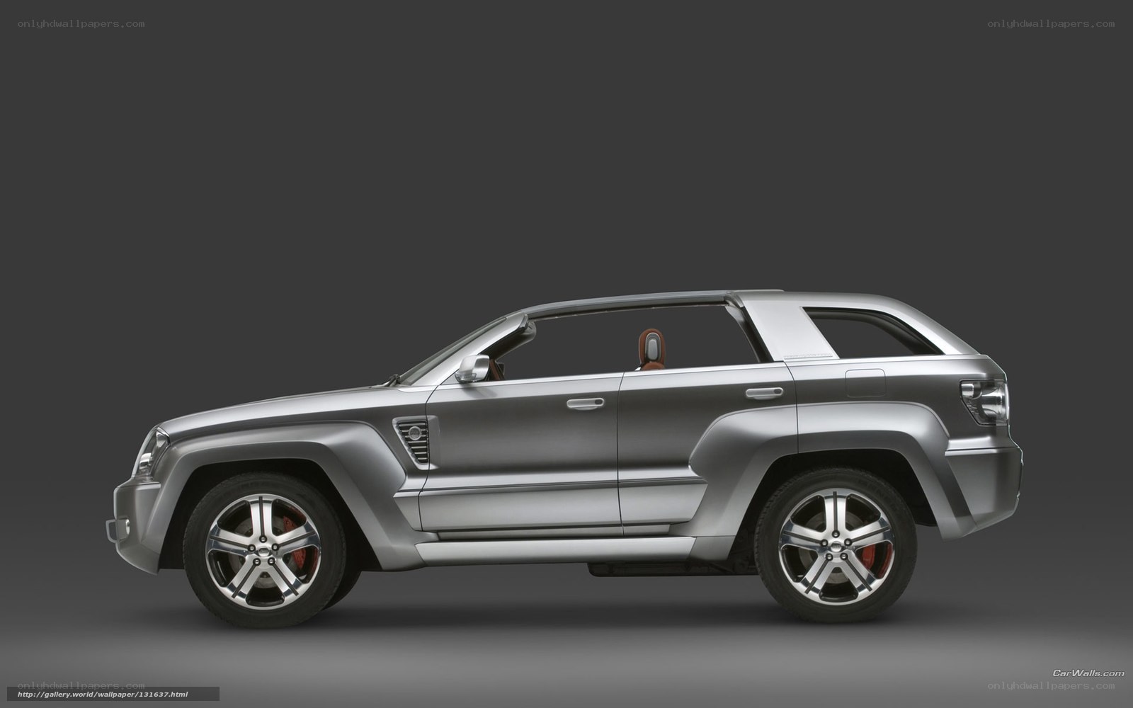 silver suv concept car
