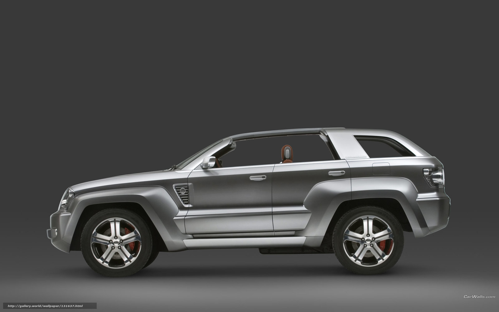 silver suv concept car