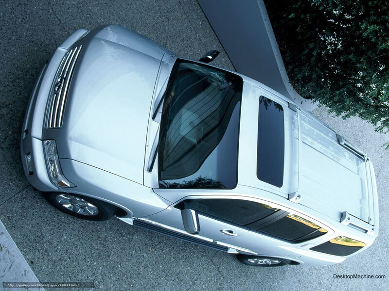 silver suv from above