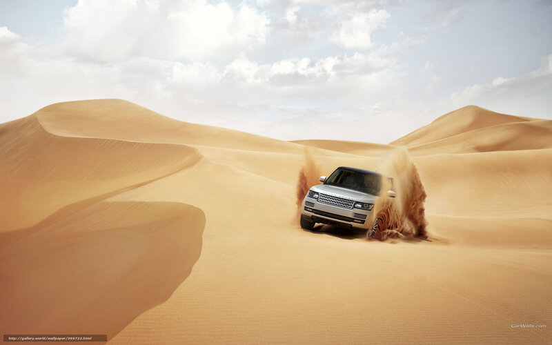 Silver SUV in Desert — Beige, Dramatic, Afternoon, Photograph