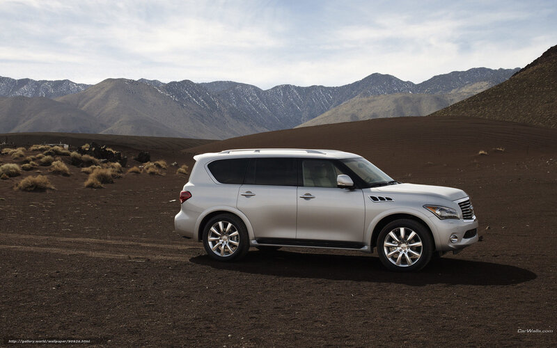 Silver Suv in Desert — Serene, Afternoon