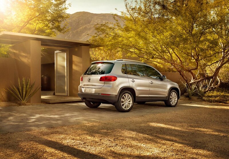 Silver SUV in desert setting