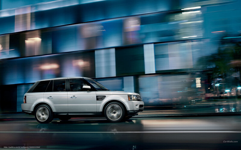 Silver Suv in Motion — Blue, Dynamic