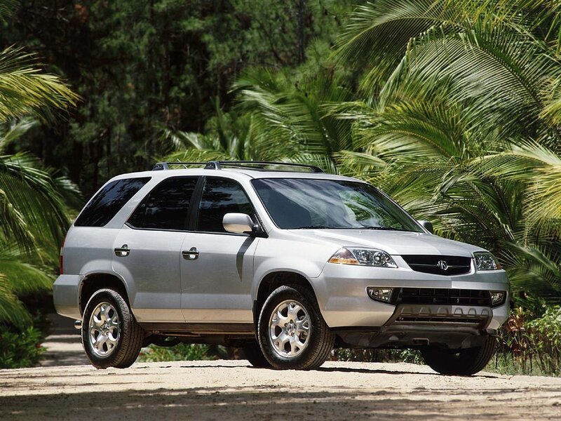 silver suv in tropical setting