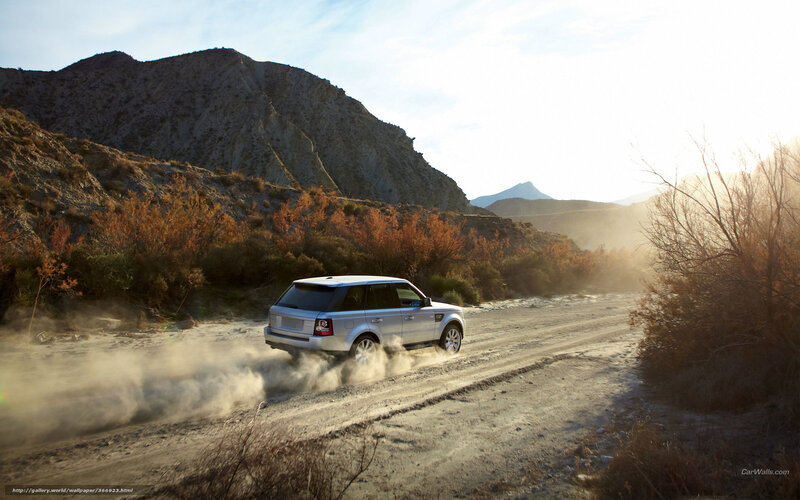 Silver SUV on Dirt Road — Brown, Dramatic, Sunset