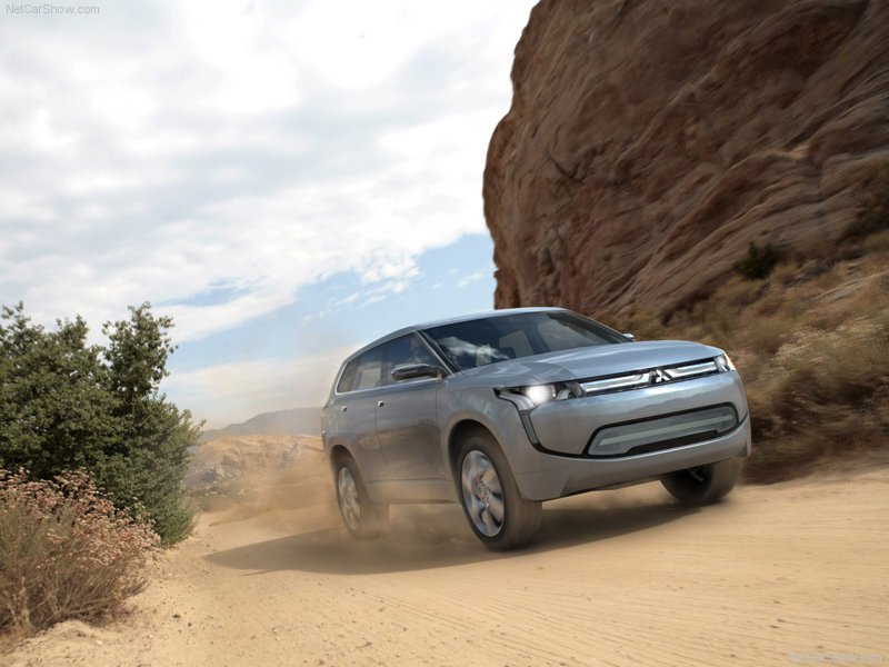 Silver SUV on Dirt Road — Gray