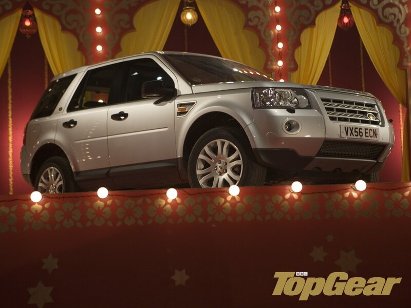 Silver SUV on display
