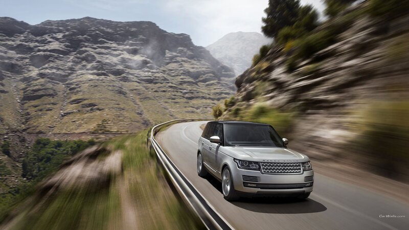Silver Suv on Mountain Road — Dynamic