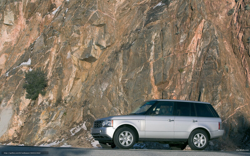 Silver SUV on Road — Dramatic