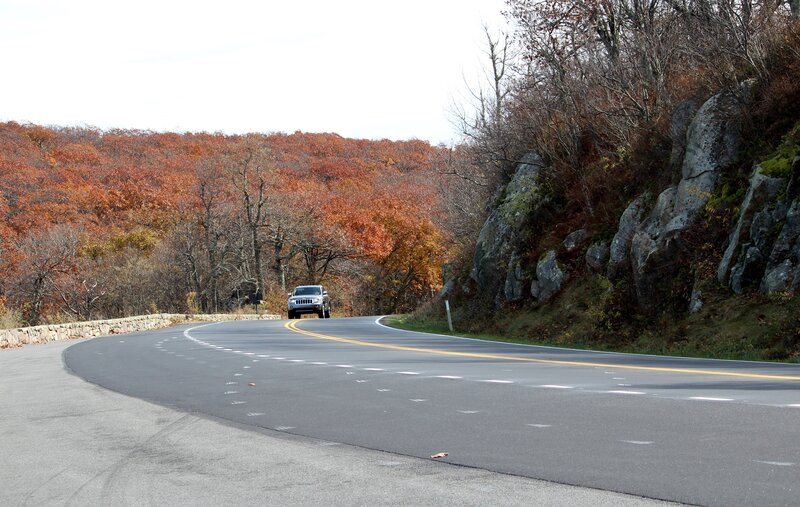 Silver SUV on Road — Gray, Serene