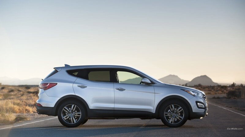Silver Suv on Road — Serene, Sunset, Photograph, Mountains