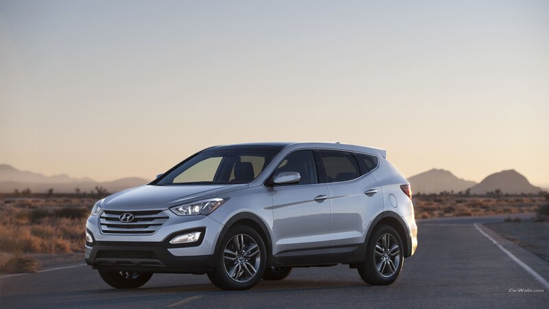 Silver Suv on Road — Serene, Sunset, Photograph