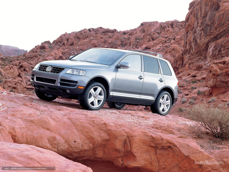 Silver Suv on Rocks — Red