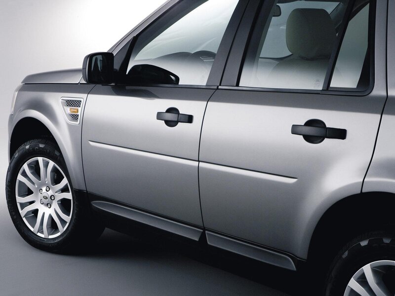 silver suv side view