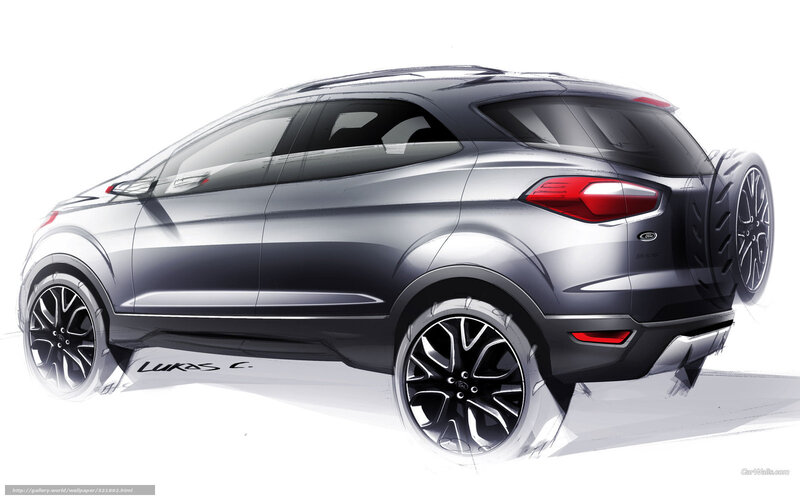 Silver SUV Sketch