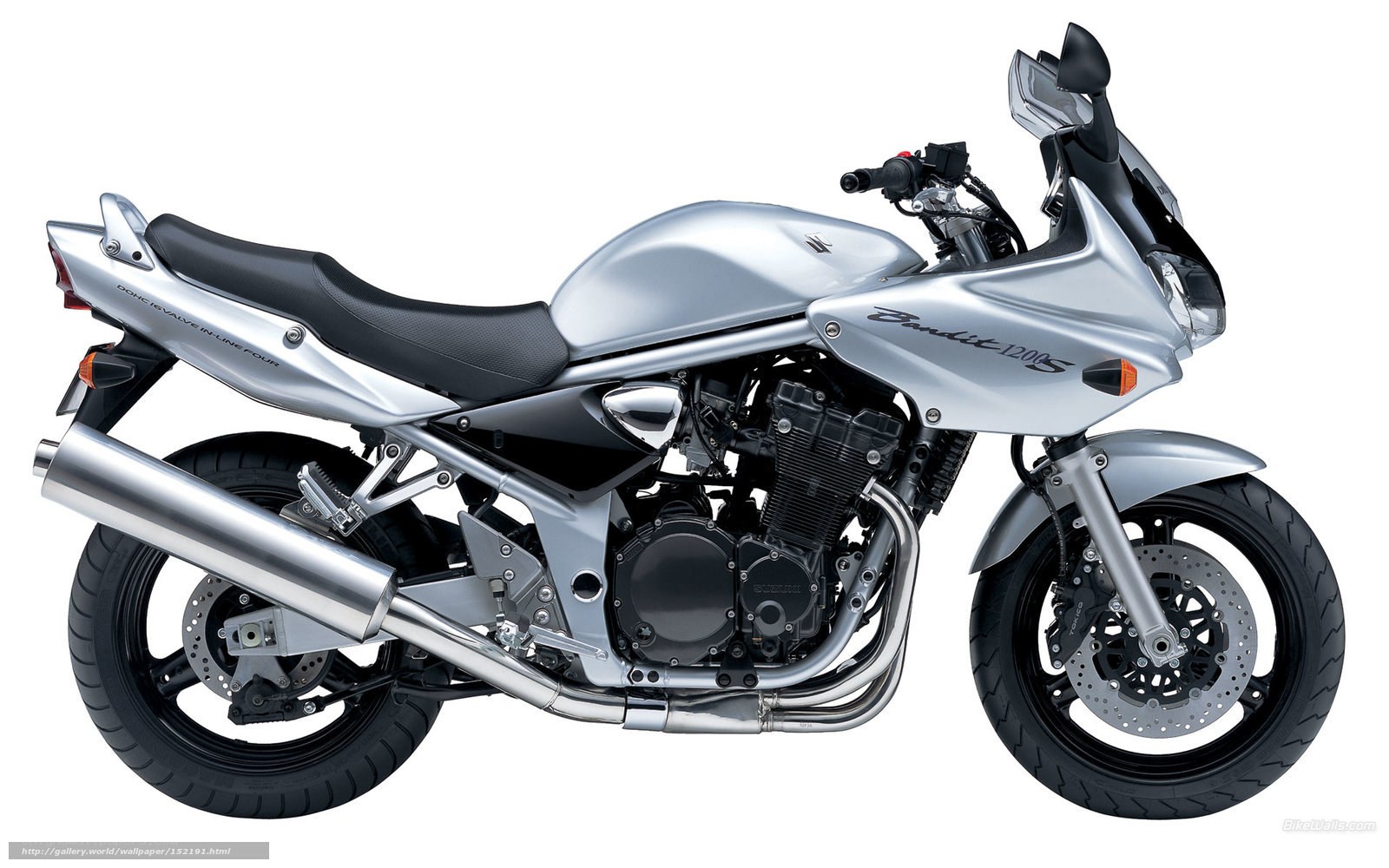 Silver Suzuki Bandit 1200S motorcycle